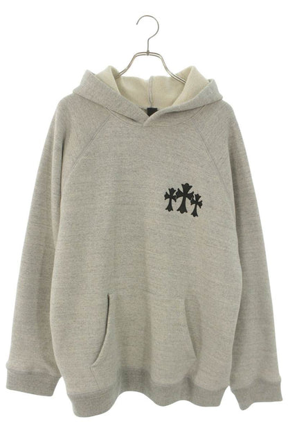 Chrome Hearts Back CH Logo Cross Embroidered Hoodie Size XL