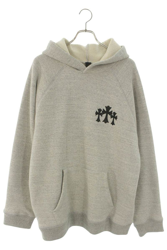Chrome Hearts Back CH Logo Cross Embroidered Hoodie Size XL