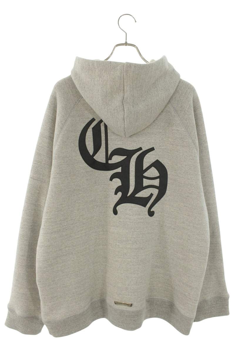 Chrome Hearts Back CH Logo Cross Embroidered Hoodie Size XL