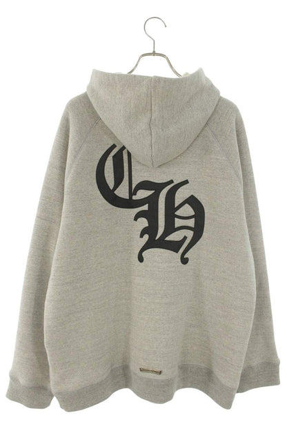 Chrome Hearts Back CH Logo Cross Embroidered Hoodie Size XL
