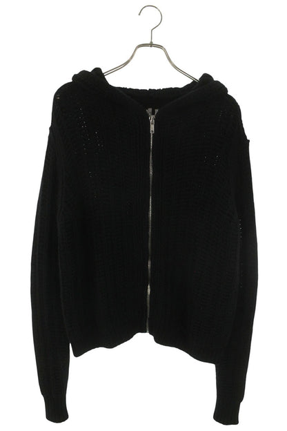 Rick Owens 24AW Cashmere Silk Zip-Up Knit Hoodie Size S