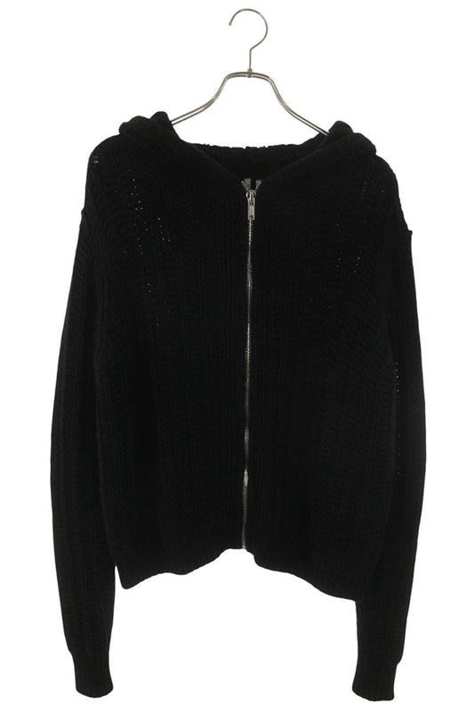 Rick Owens 24AW Cashmere Silk Zip-Up Knit Hoodie Size S