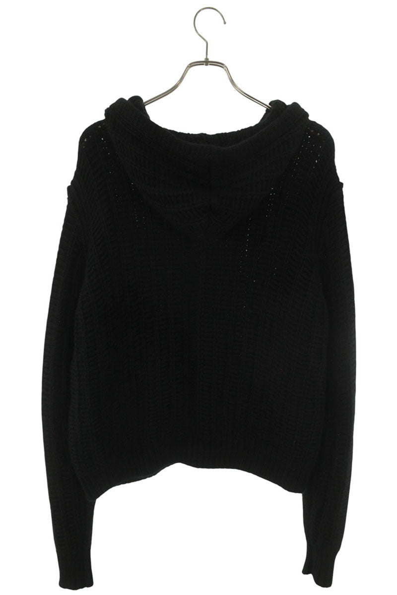 Rick Owens 24AW Cashmere Silk Zip-Up Knit Hoodie Size S