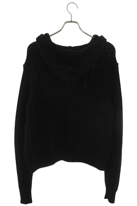 Rick Owens 24AW Cashmere Silk Zip-Up Knit Hoodie Size S