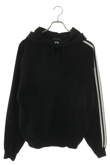 Y-3 3-Stripe Pullover Hoodie Black Size XS
