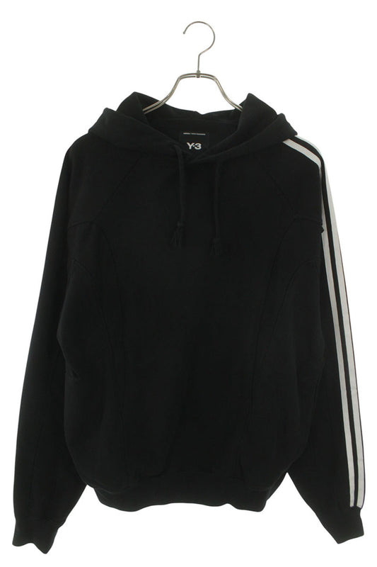 Y-3 3-Stripe Pullover Hoodie Black Size XS