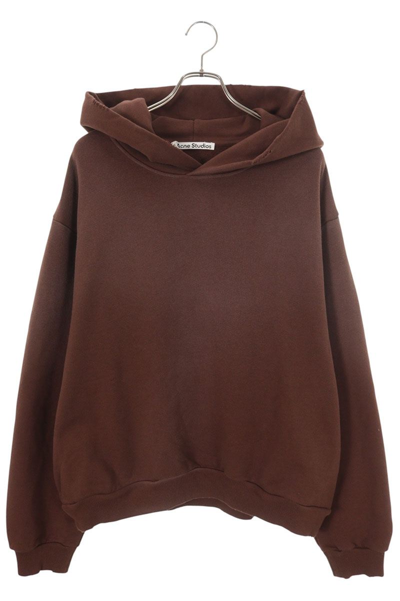ACNE STUDIOS 26SS Back Logo Pullover Hoodie Brown Size L