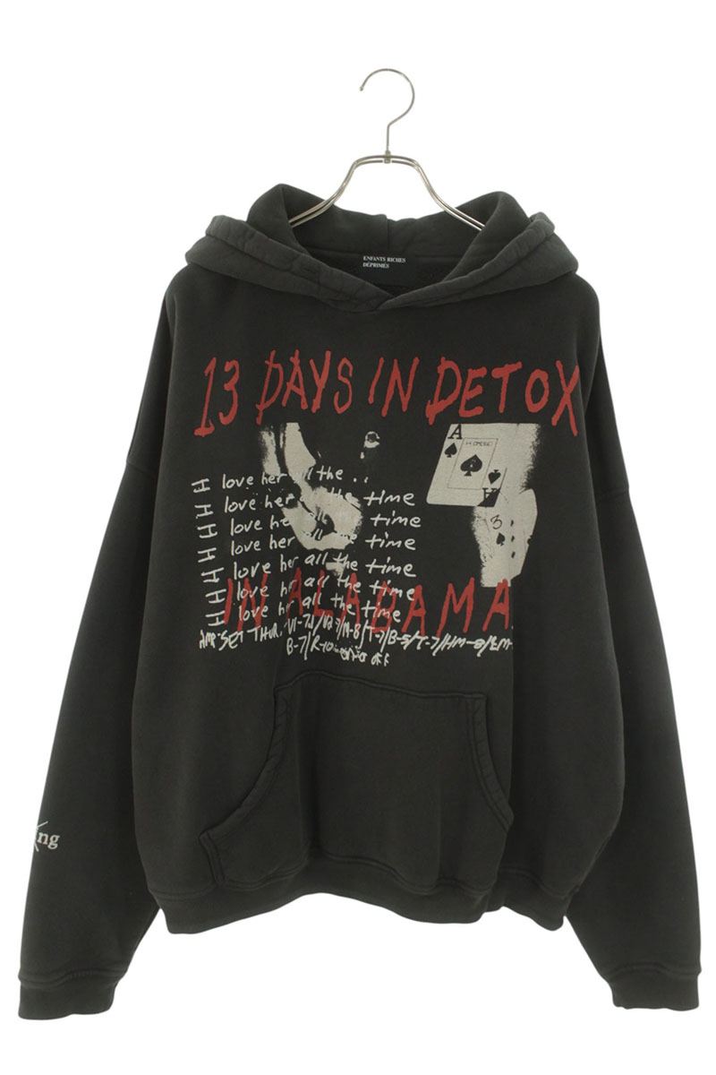 ENFANTS RICHES DEPRIMES 26SS 20515 Graphic Hoodie Size L