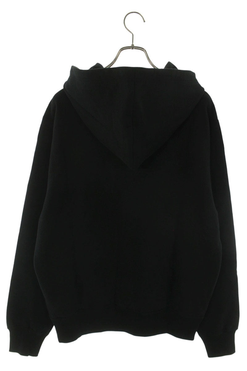 DIOR 26SS Logo Embroidered Pullover Hoodie Black Size M