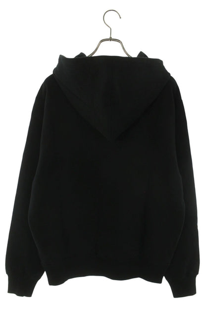 DIOR 26SS Logo Embroidered Pullover Hoodie Black Size M