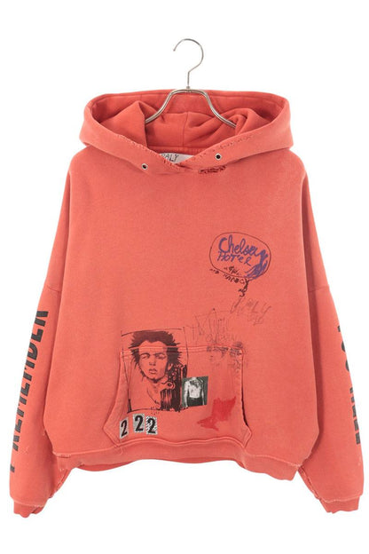 Paly Hollywood 26SS Paint Distressed Cotton Hoodie Size M