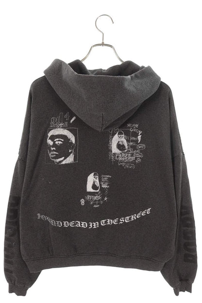 Paly Hollywood 26SS Patched Vintage Hoodie Black Size XS