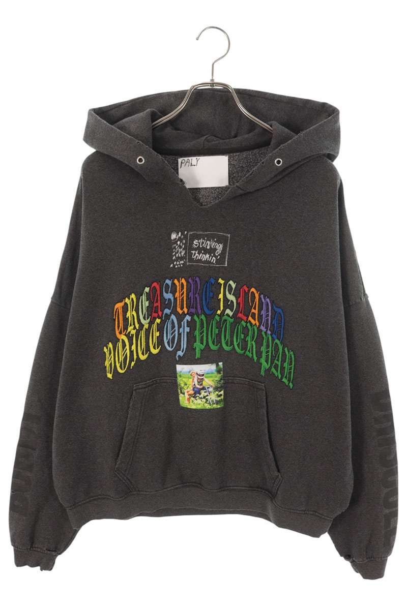 Paly Hollywood 26SS Patched Vintage Hoodie Black Size M