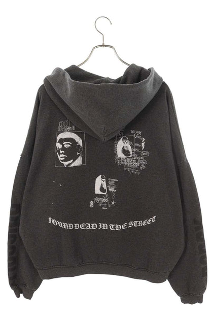 Paly Hollywood 26SS Patched Vintage Hoodie Black Size M