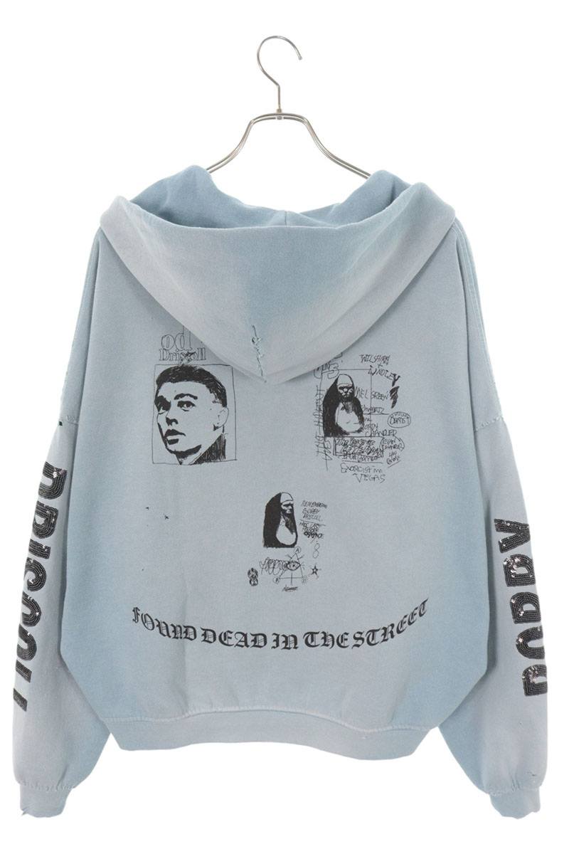 Paly Hollywood 26SS Photo Print Embroidered Hoodie Size XL