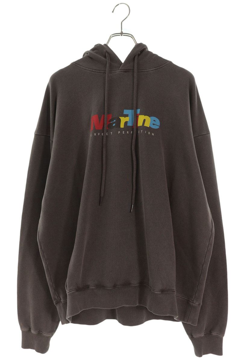 MARTIN ROSE 26SS Colorful Logo Hoodie Brown Size L