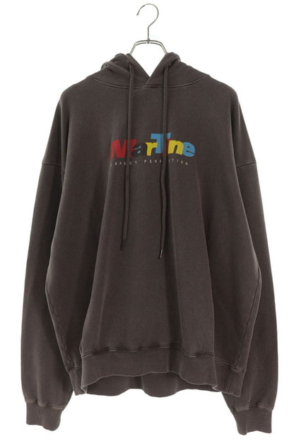 MARTIN ROSE 26SS Colorful Logo Hoodie Brown Size L