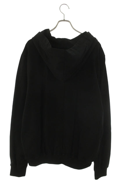 Rick Owens Cotton Drawcord Pullover Hoodie Black Size XL
