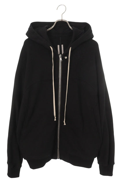 Rick Owens NT Zip-Up Hoodie Black Cotton Size L
