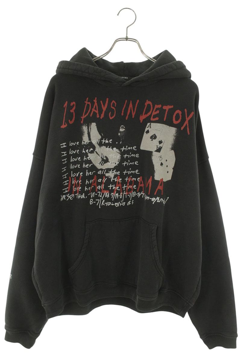 ENFANTS RICHES DEPRIMES 26SS Graphic Hoodie Black Size XL