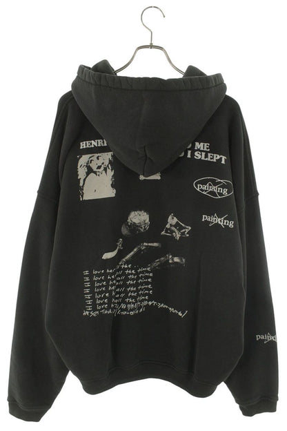 ENFANTS RICHES DEPRIMES 26SS Graphic Hoodie Black Size XL