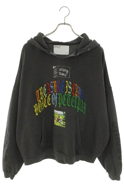 Paly Hollywood 26SS Patch Vintage Hoodie Black Size M