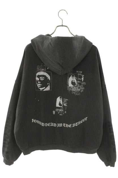 Paly Hollywood 26SS Patch Vintage Hoodie Black Size M