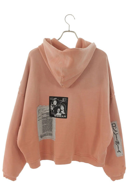 Paly Hollywood 26SS Patch Zip-Up Hoodie Pink Size XS