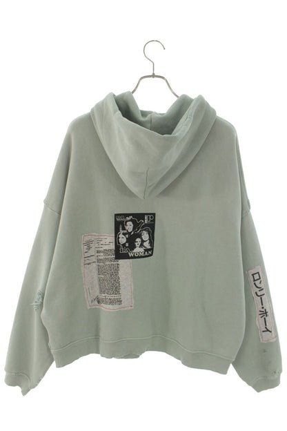 Paly Hollywood 26SS Photo Print Zip Hoodie Green Size XS