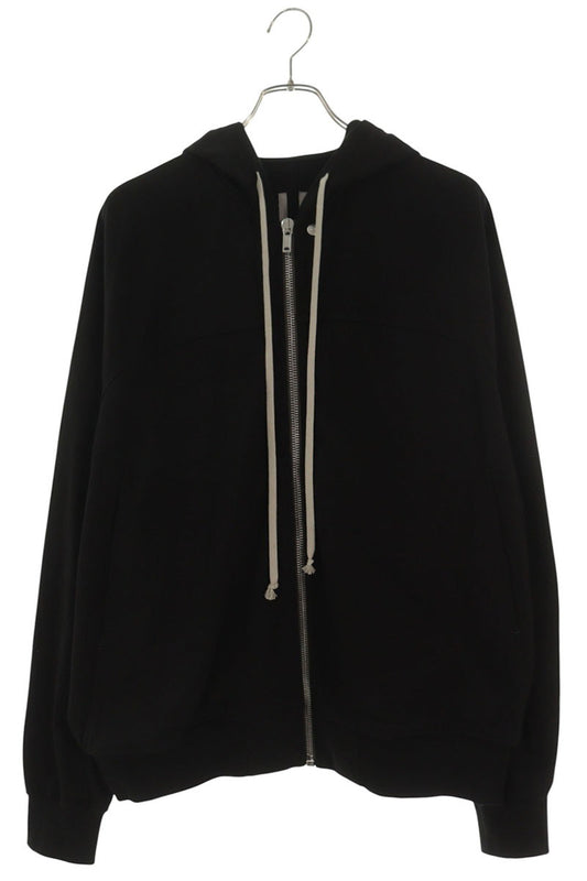 Rick Owens Cotton Zip-Up Hoodie Black Size L