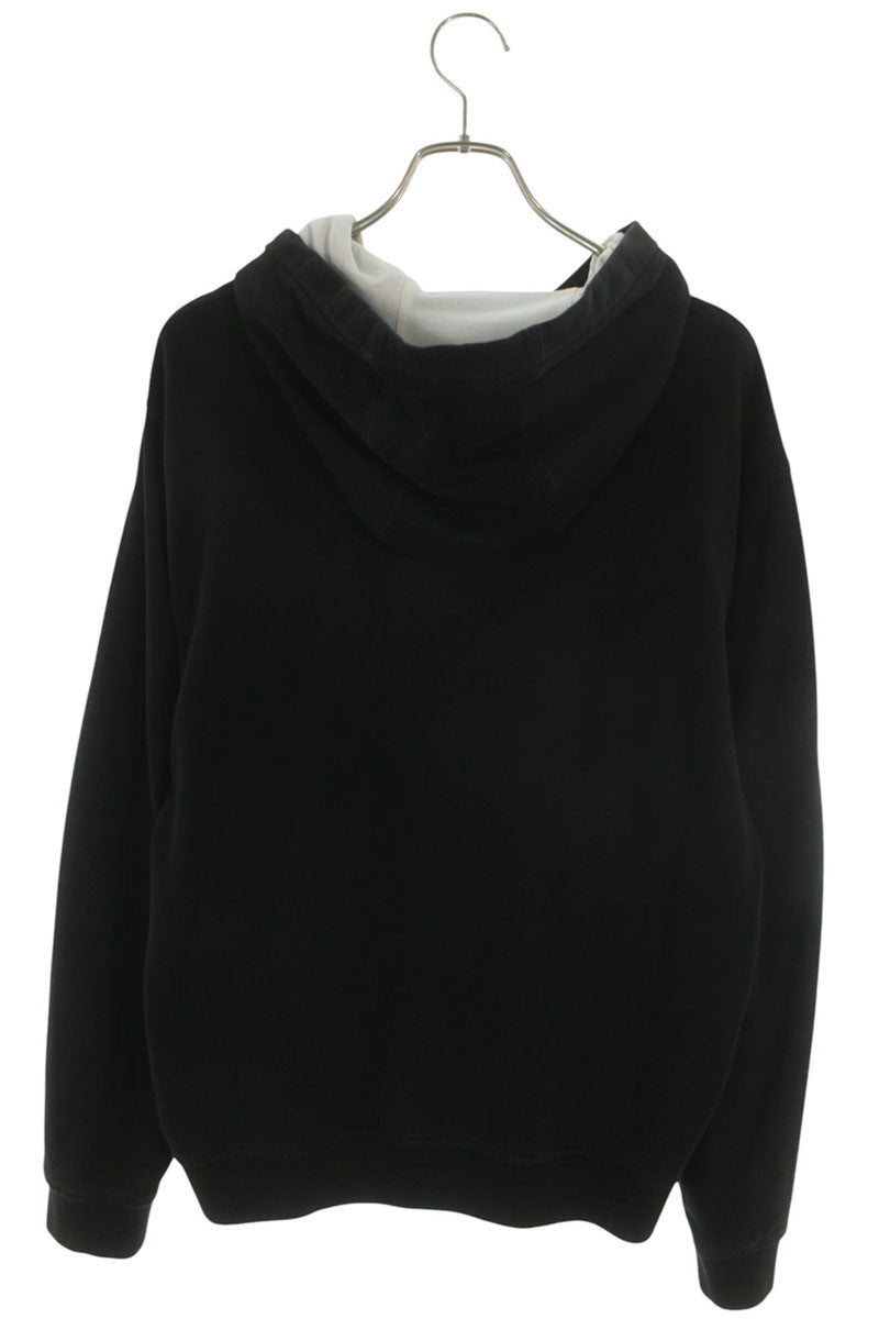 Versace Front Logo Cotton Hoodie Black Size XL