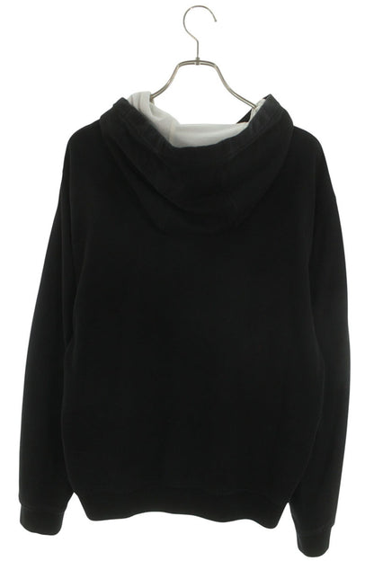 Versace Front Logo Cotton Hoodie Black Size XL