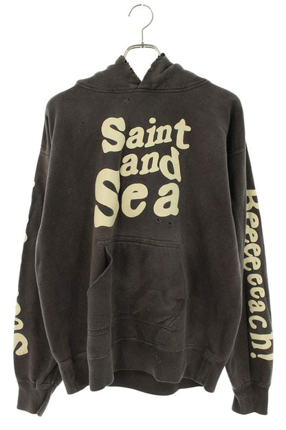 SAINT MICHAEL x WIND AND SEA Vintage Hoodie Dark Gray Size L