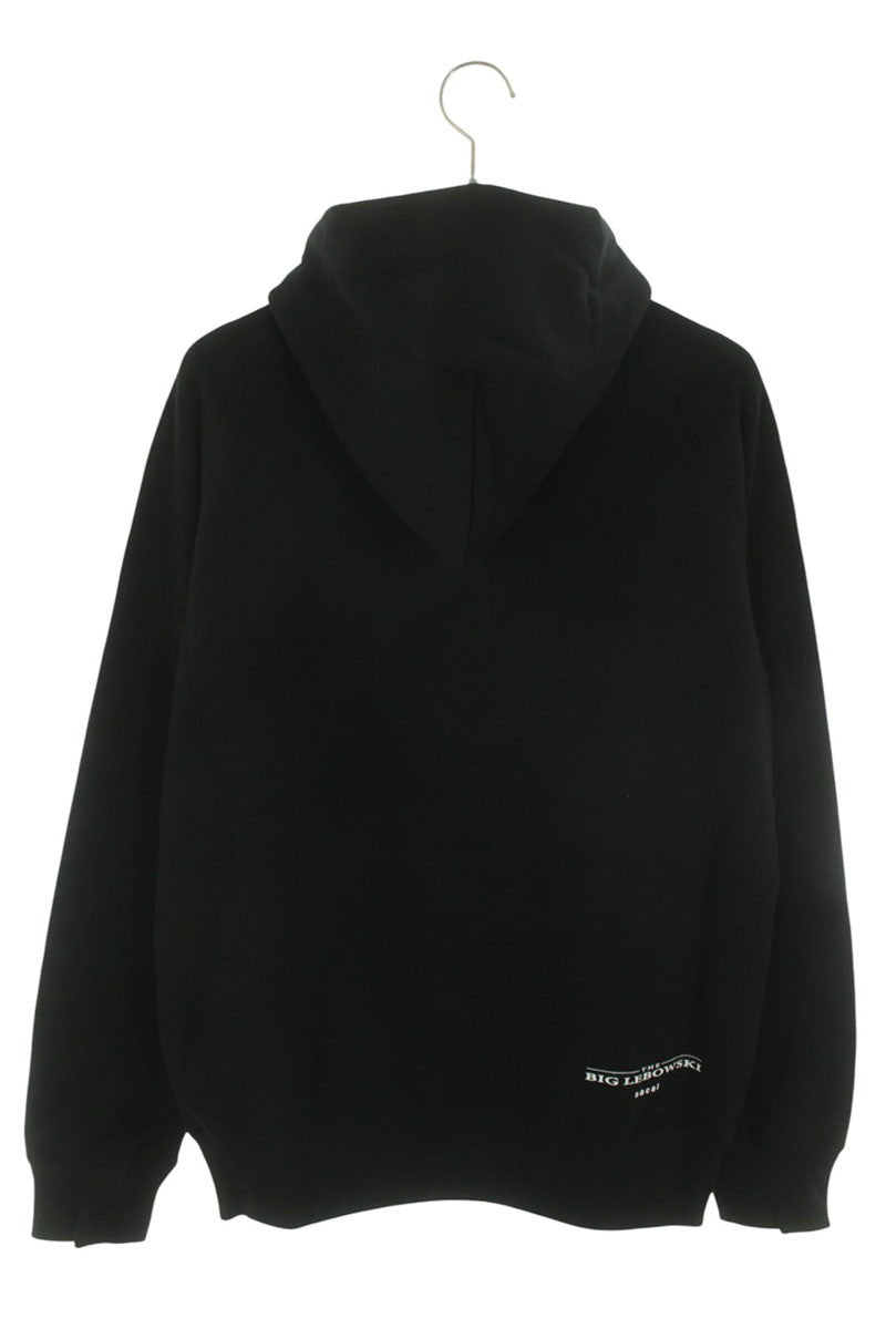 Sacai Big Lebowski Cotton Hoodie Black Size 3