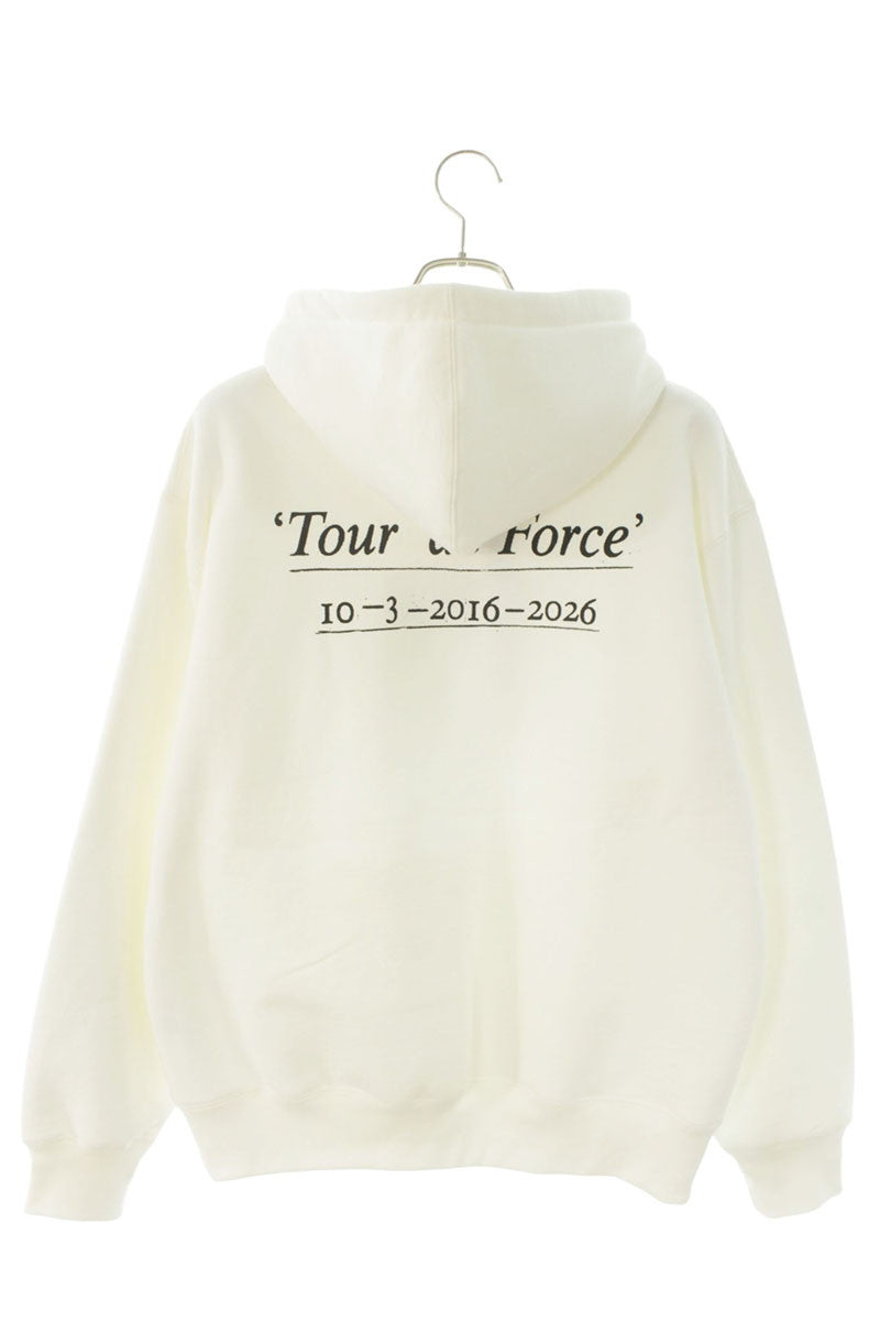 SUPREME 26SS Paris Anniversary Box Logo Hoodie White Size M