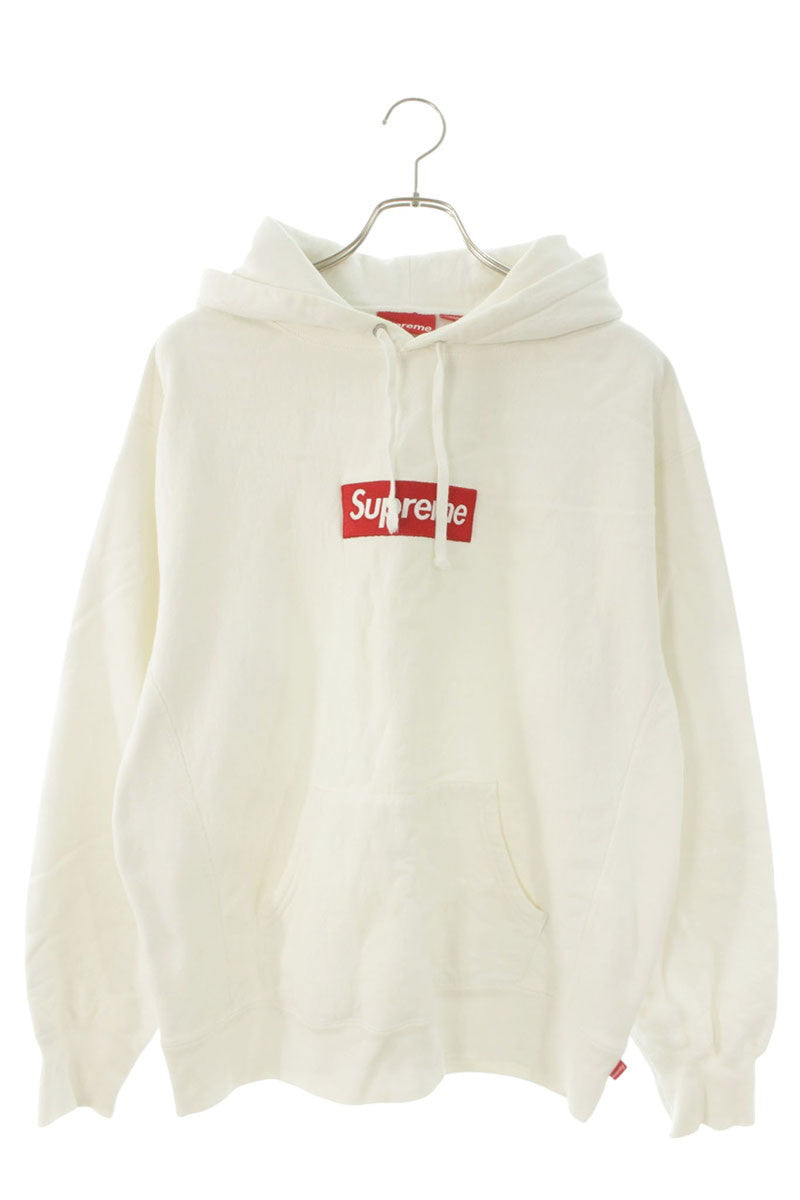 SUPREME Box Logo Hoodie White Size M