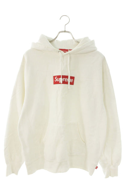 SUPREME Box Logo Hoodie White Size M