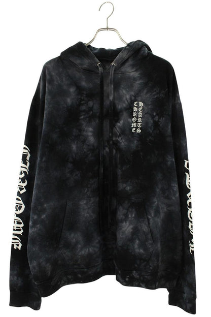 Chrome Hearts Tie-Dye Horseshoe Print Hoodie Black Size XL