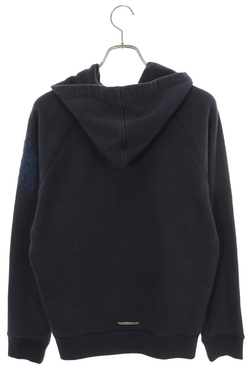 Chrome Hearts HD PLVR GYN U PAPER JAM Navy Hoodie Size S