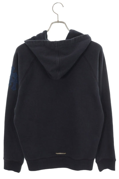 Chrome Hearts HD PLVR GYN U PAPER JAM Navy Hoodie Size S