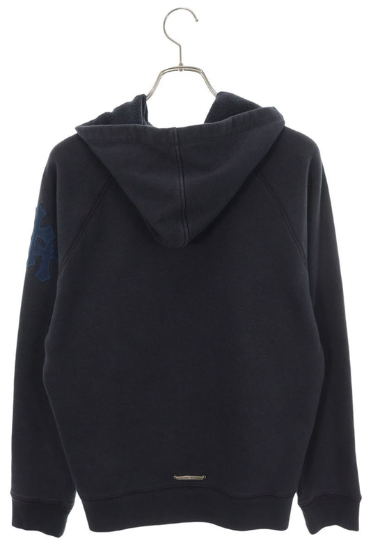 Chrome Hearts HD PLVR GYN U PAPER JAM Navy Hoodie Size S
