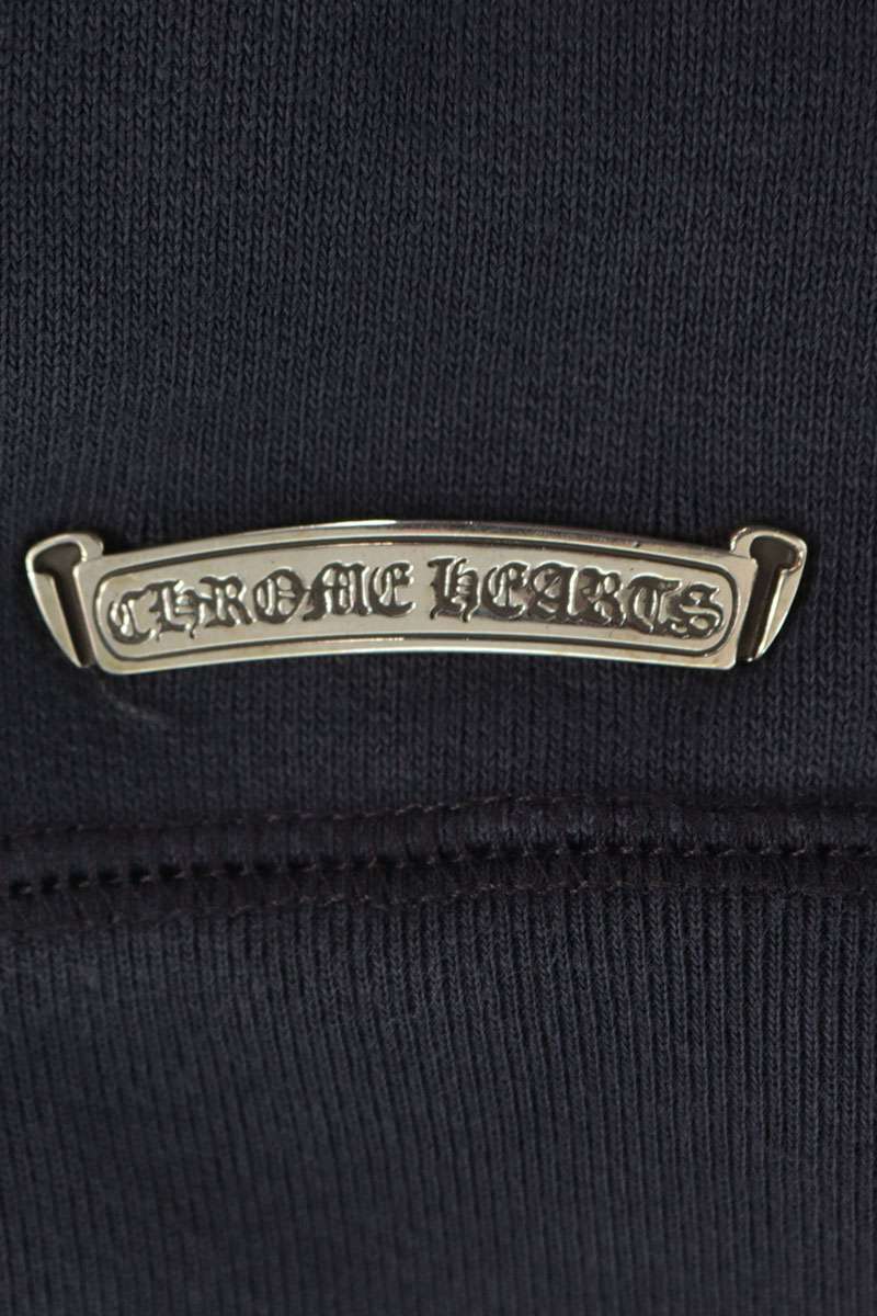 Chrome Hearts HD PLVR GYN U PAPER JAM Navy Hoodie Size S