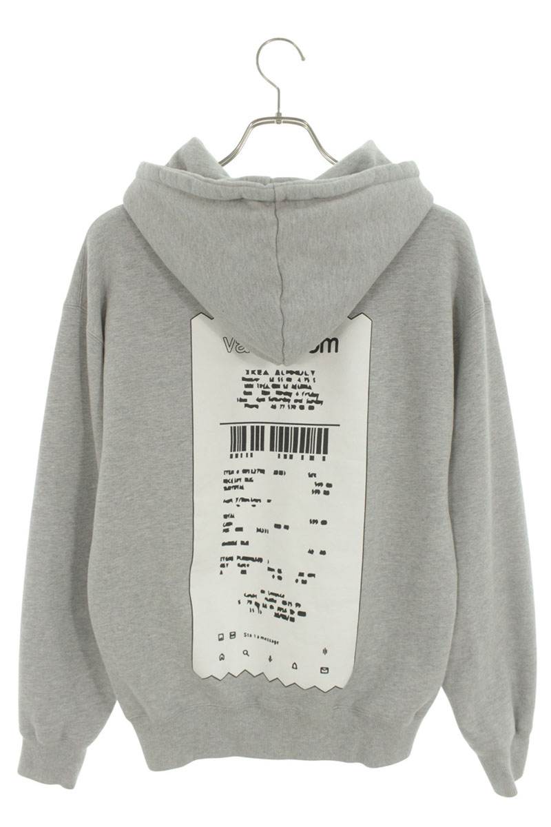 vault room Peaceful Graphic Cotton Hoodie Gray Size M