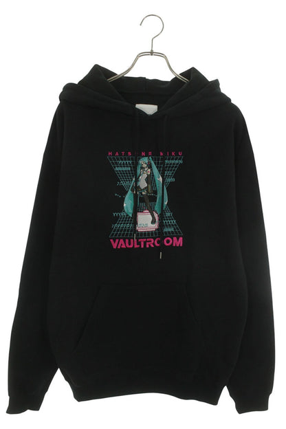 vault room Vocaloid Embroidery Hoodie Black Size M