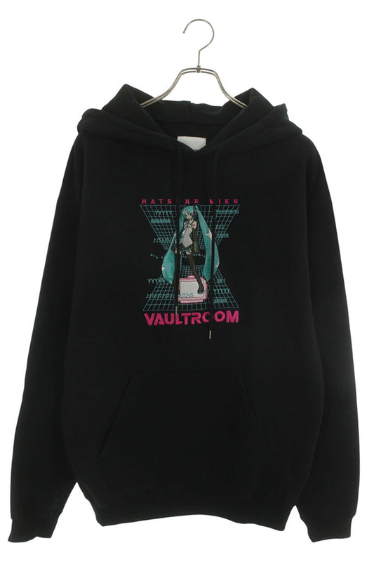vault room Vocaloid Embroidery Hoodie Black Size M