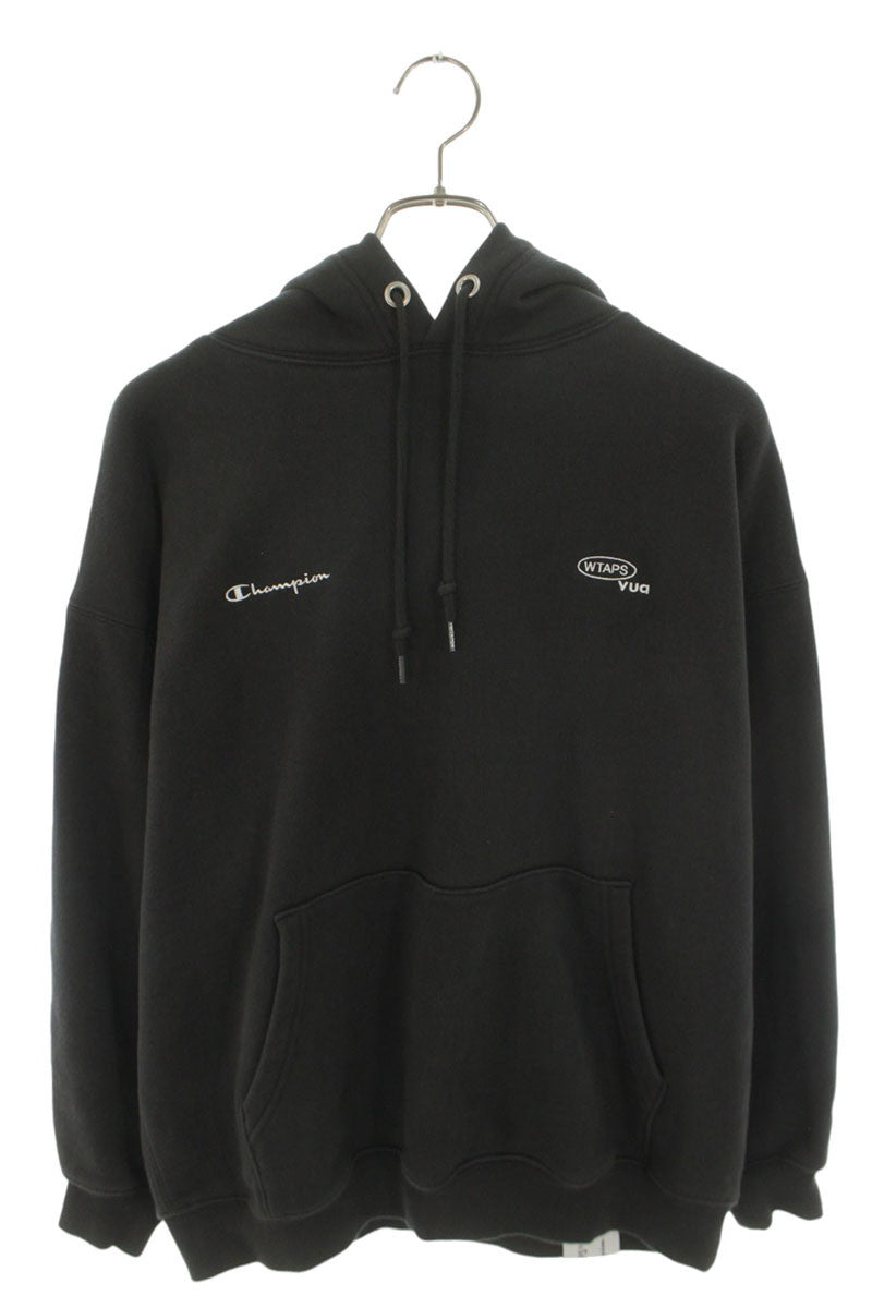 Champion x WTAPS Logo Embroidered Hoodie Black Size L
