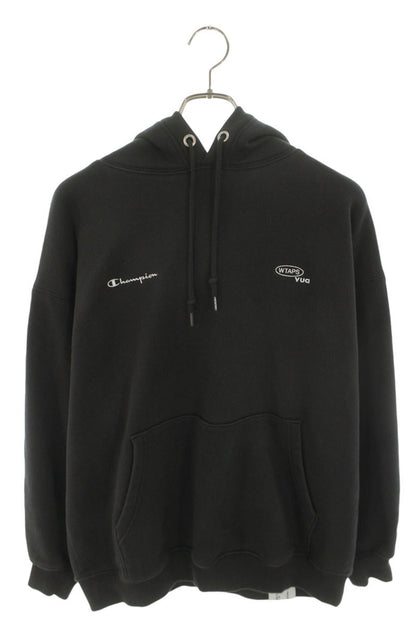 Champion x WTAPS Logo Embroidered Hoodie Black Size L