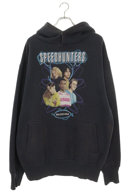 BALENCIAGA 19AW Speedhunters Pullover Hoodie Black Size XS
