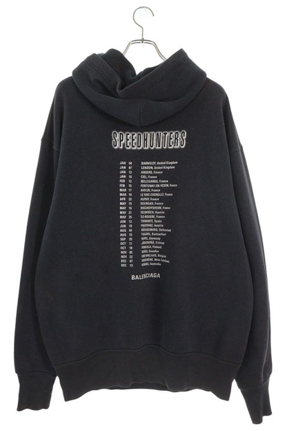BALENCIAGA 19AW Speedhunters Pullover Hoodie Black Size XS