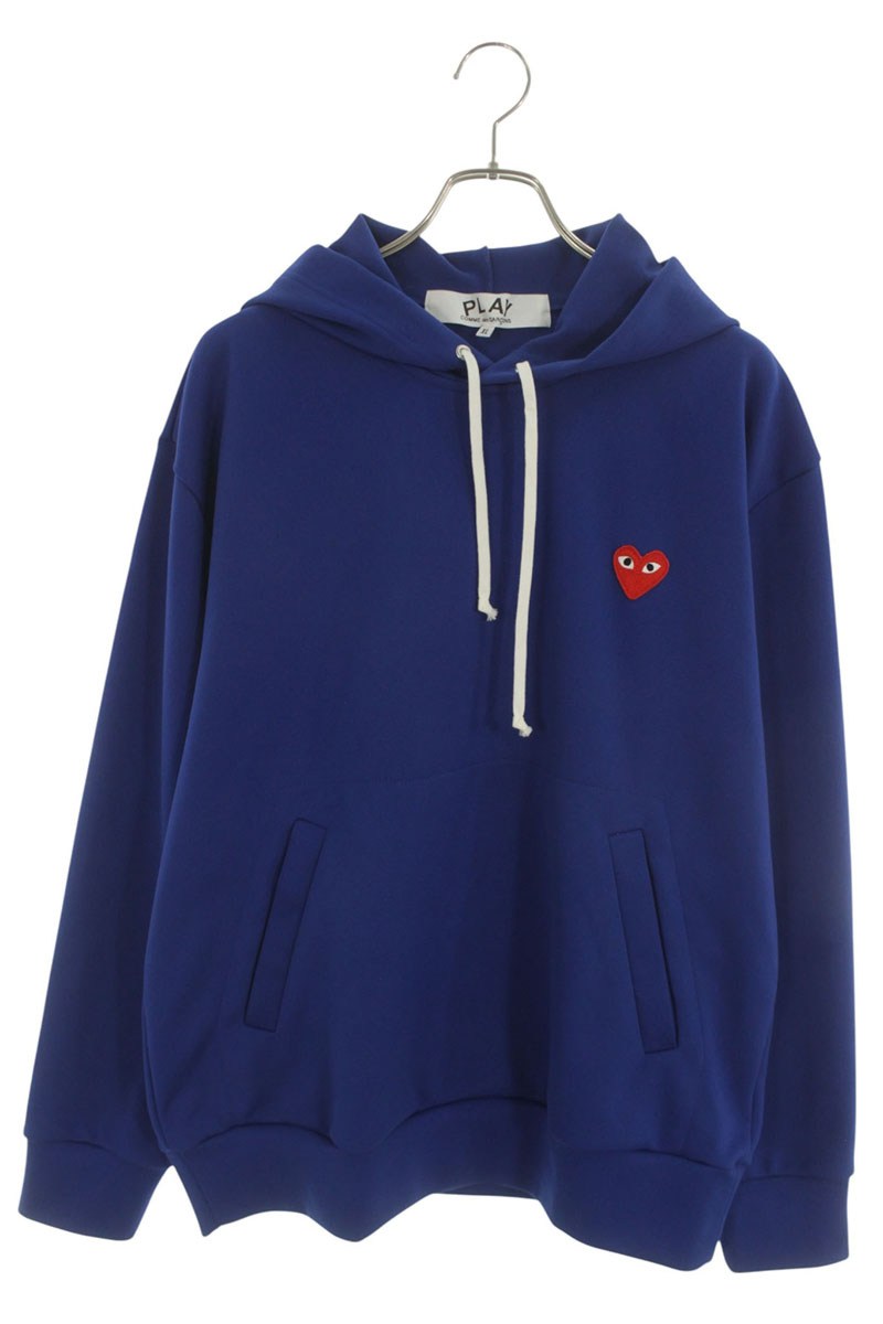 PLAY COMME des GARCONS AD2024 Polyester Hoodie Blue Size XL